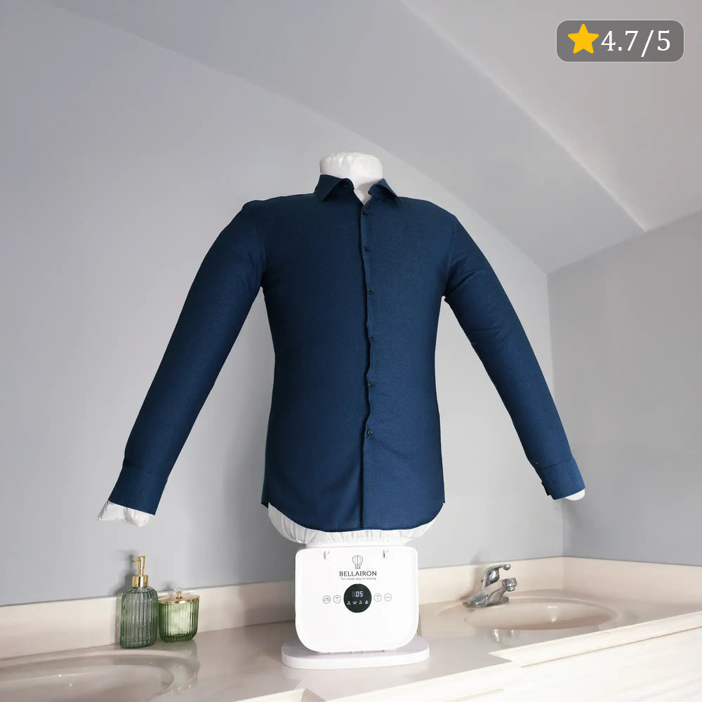 Machine de repassage automatique Bellairon avec chemise installée